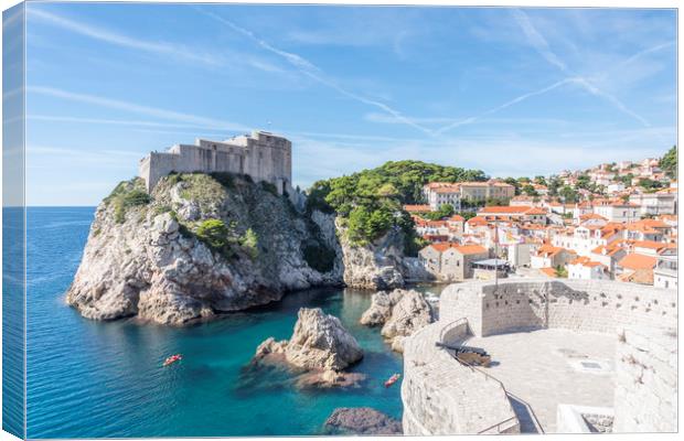 Dubrovnik Old Town Canvas Print by Graham Custance