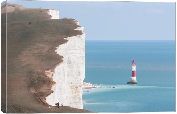 Beachy Head Lighthouse Canvas Print by Graham Custance