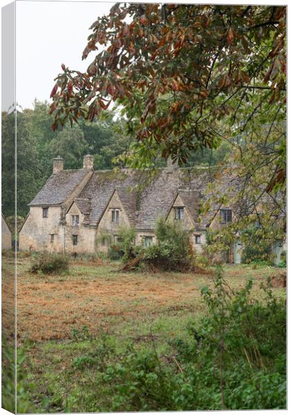 Arlington Row, Bibury Canvas Print by Graham Custance