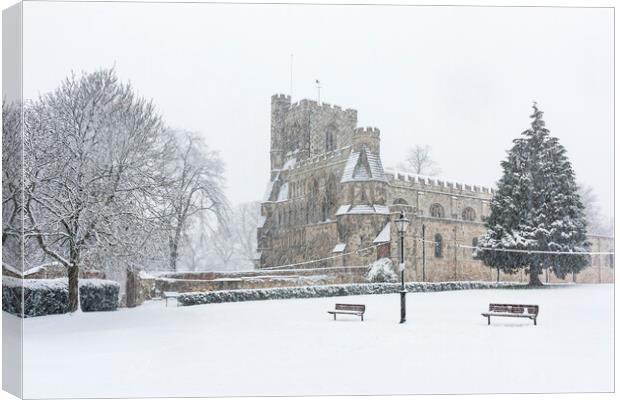 Dunstable Priory Church Canvas Print by Graham Custance