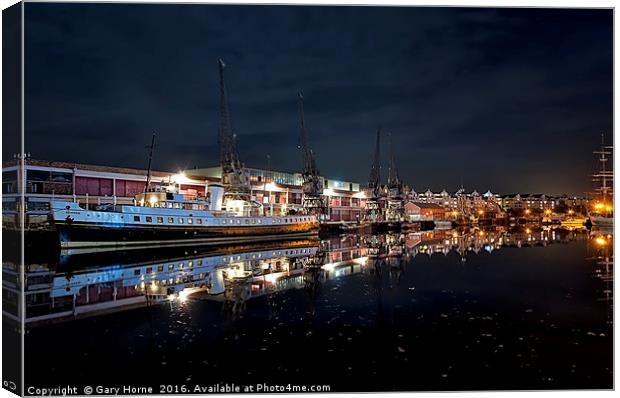 The Bristol Harbourside Canvas Print by Gary Horne