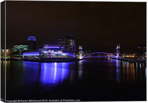 Quayside Reflections Canvas Print by Darren Whitehead