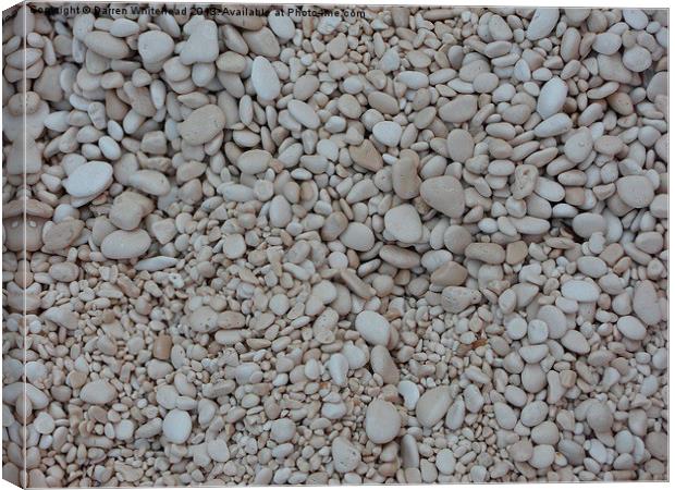 Just Pebbles Canvas Print by Darren Whitehead