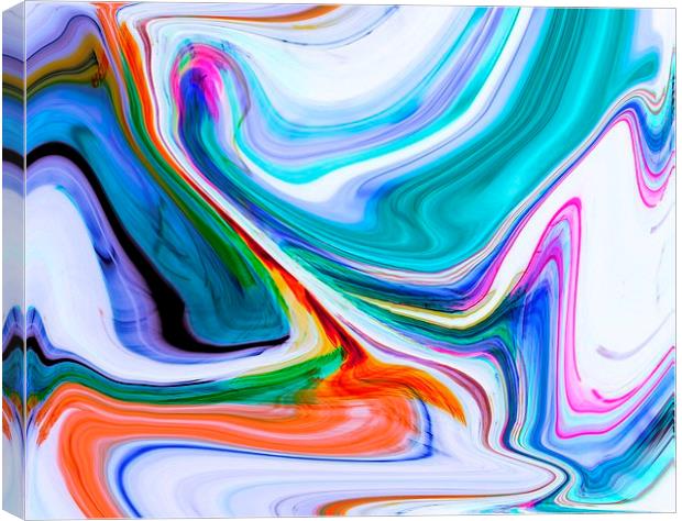 Marble swirl Canvas Print by Darren Whitehead