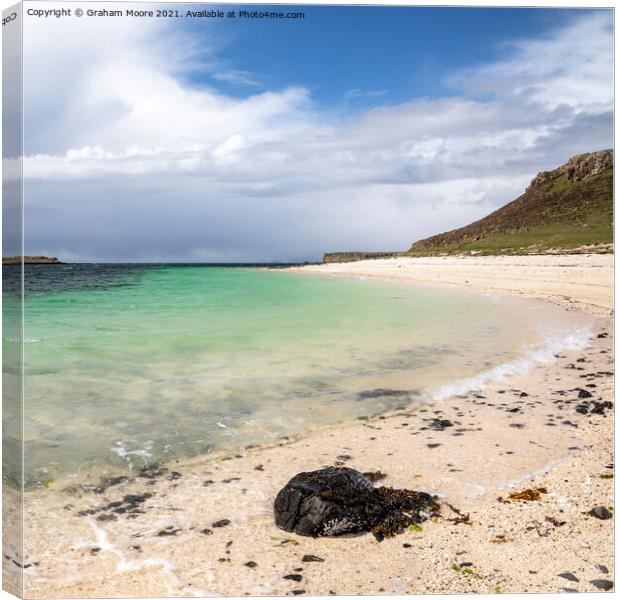Coral Beach Skye Canvas Print by Graham Moore