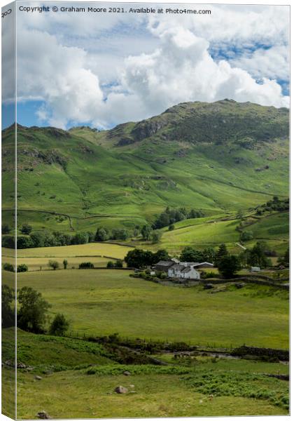 Langdale valley Canvas Print by Graham Moore