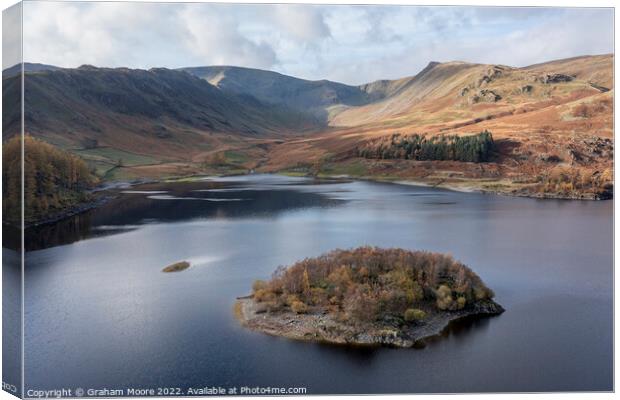 Haweswater and Riggindale Canvas Print by Graham Moore