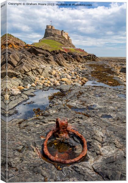 mooring ring at lindisfarne castle Canvas Print by Graham Moore