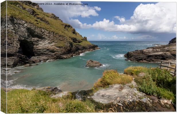 Tintagel Bay Canvas Print by Graham Moore