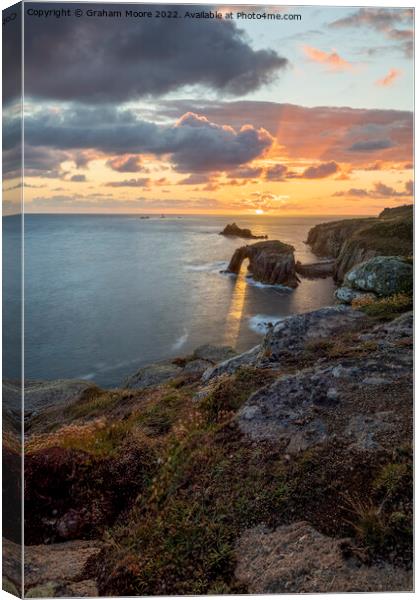 Lands End sunset long exposure Canvas Print by Graham Moore