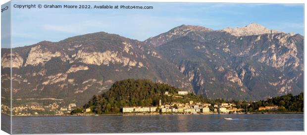 Bellagio evening pan Canvas Print by Graham Moore