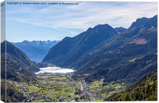 Lake Poschiavo Canvas Print by Graham Moore