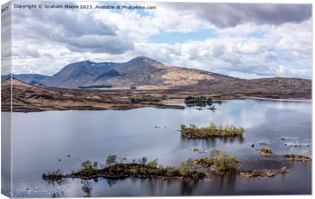 Lochan na h-Achlaise Canvas Print by Graham Moore