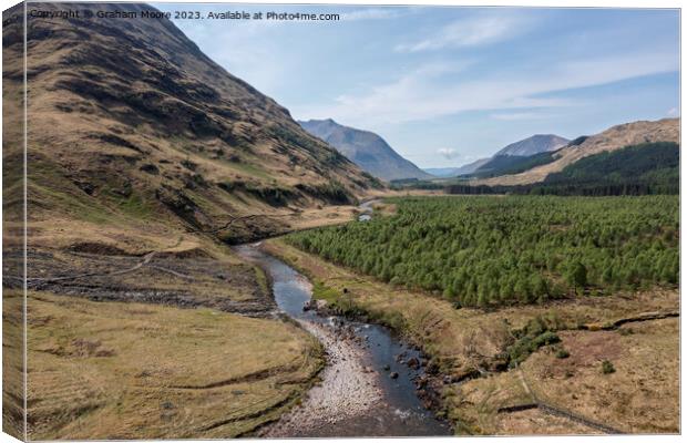 Glen Etive Canvas Print by Graham Moore