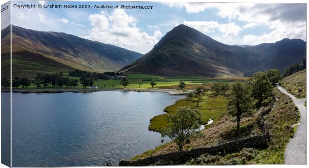 Buttermere and Fleetwith Pike Canvas Print by Graham Moore