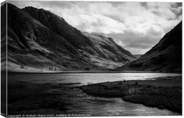 Loch Achtriochtan Glencoe Canvas Print by Graham Moore