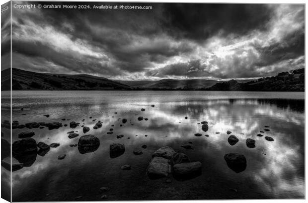 Semer Water Canvas Print by Graham Moore