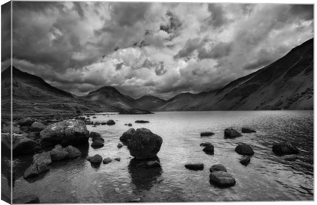 Wastwater with dramatic clouds Canvas Print by Graham Moore