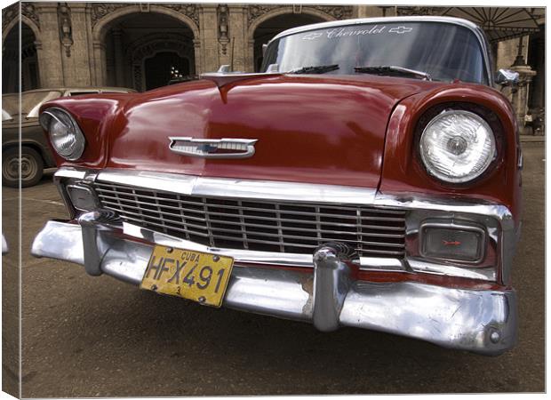 Classic red Chevy Canvas Print by Graham Moore