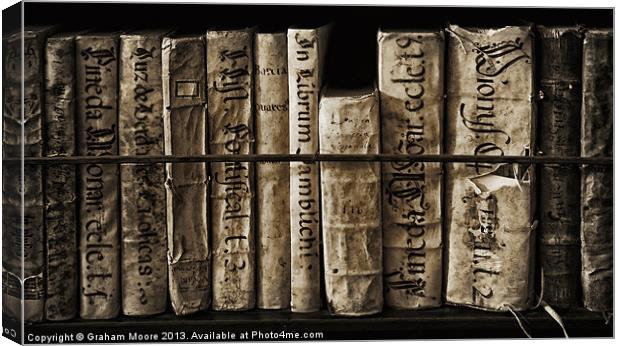Ancient books Canvas Print by Graham Moore