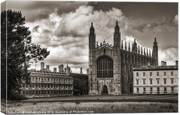 Kings College chapel, Cambridge Canvas Print by Graham Moore