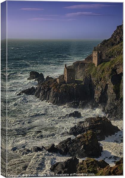 Botallack Crown Mine Canvas Print by Graham Moore
