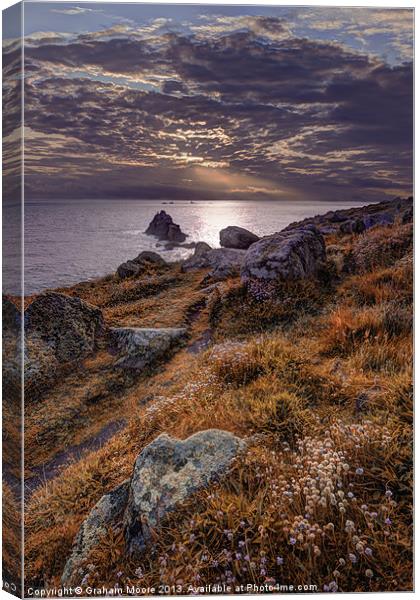 Lands End Canvas Print by Graham Moore