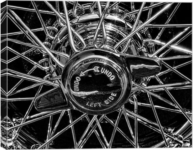 Wire Wheel Canvas Print by Graham Moore