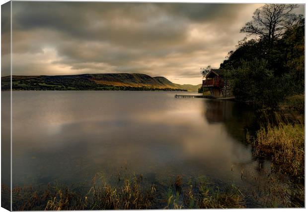 Ullswater boathouse Canvas Print by Graham Moore