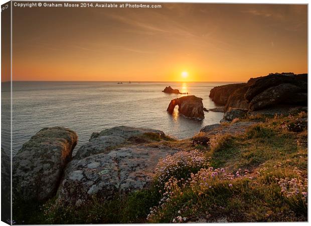 Lands End sunset Canvas Print by Graham Moore