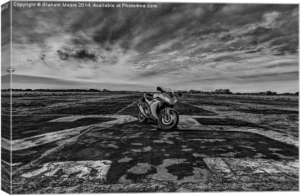 Sports motorbike Canvas Print by Graham Moore
