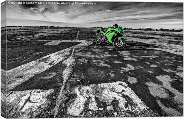 Sports motorbike Canvas Print by Graham Moore