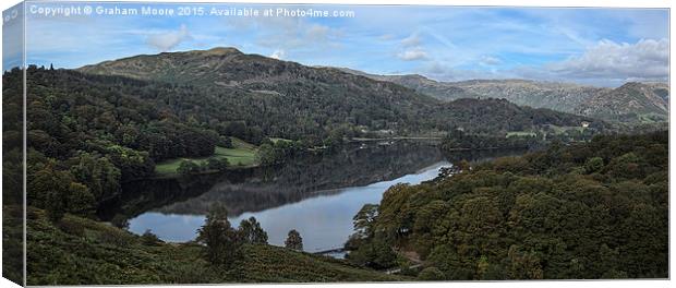 Grasmere panorama Canvas Print by Graham Moore