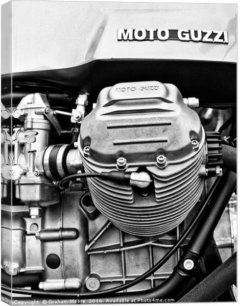 Moto Guzzi Le Mans Canvas Print by Graham Moore