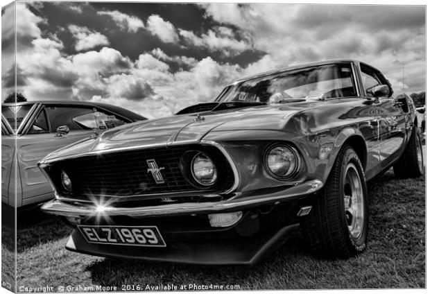 Mustang Mach 1 Canvas Print by Graham Moore