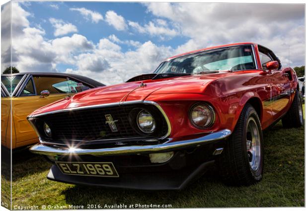 Mustang Mach 1 Canvas Print by Graham Moore