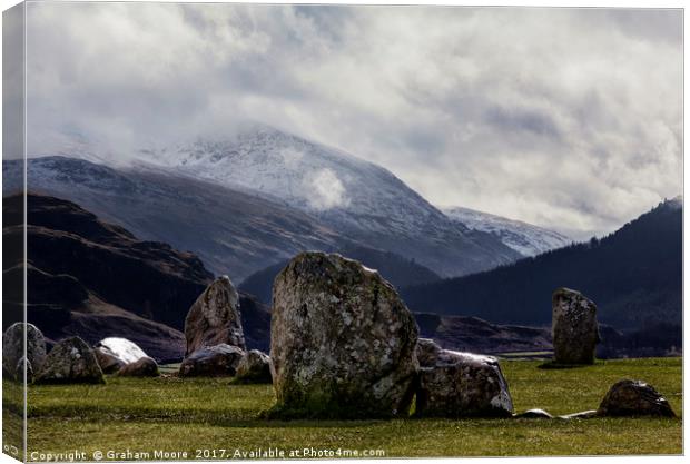 Castlerigg stone circle Canvas Print by Graham Moore