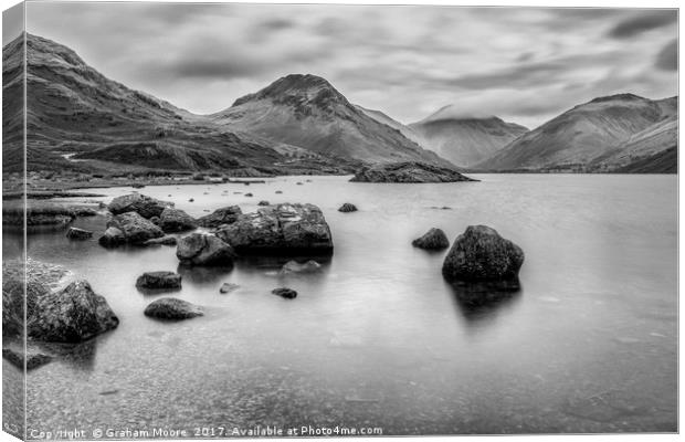 Wastwater long exp Canvas Print by Graham Moore