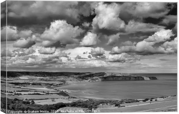 Robin Hoods Bay Canvas Print by Graham Moore