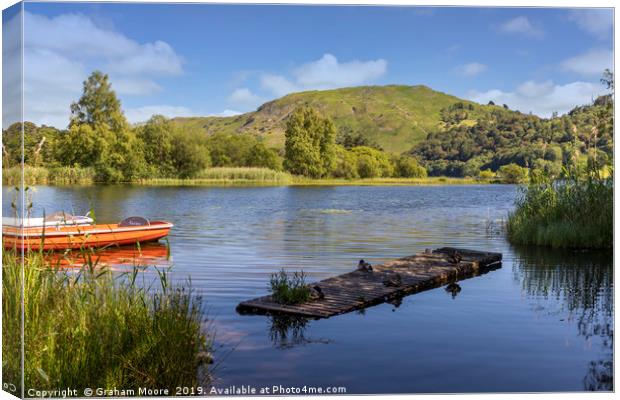 Grasmere landing stage Canvas Print by Graham Moore