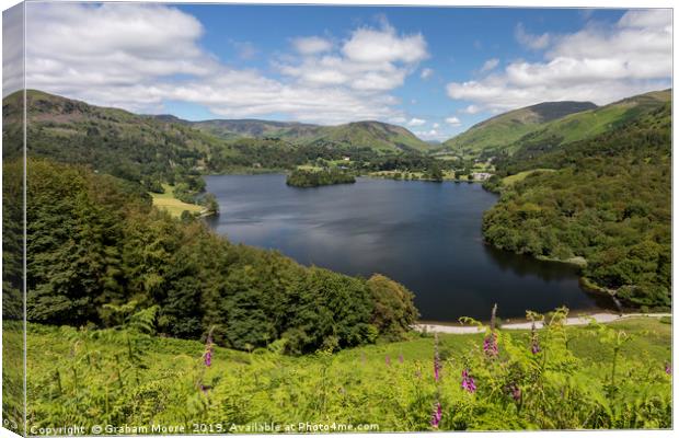 Grasmere from Loughrigg Terrace Canvas Print by Graham Moore