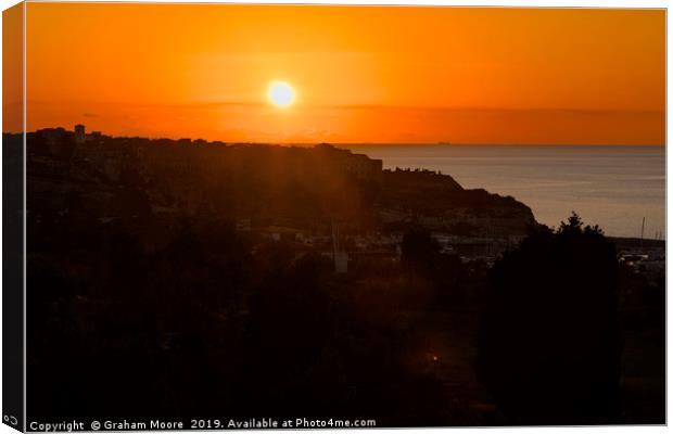 Tropea sunset Canvas Print by Graham Moore