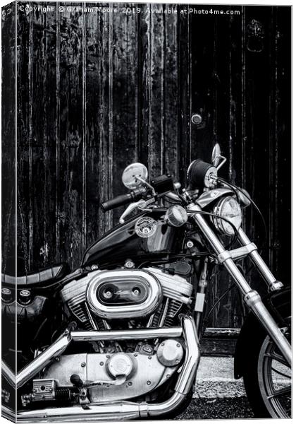 American motorcycle Canvas Print by Graham Moore