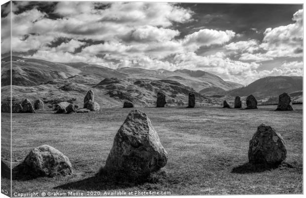 Castlerigg Stone Circle Canvas Print by Graham Moore