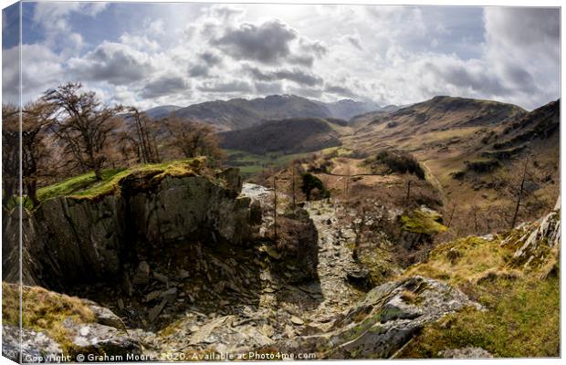 Castle Crag quarry Canvas Print by Graham Moore