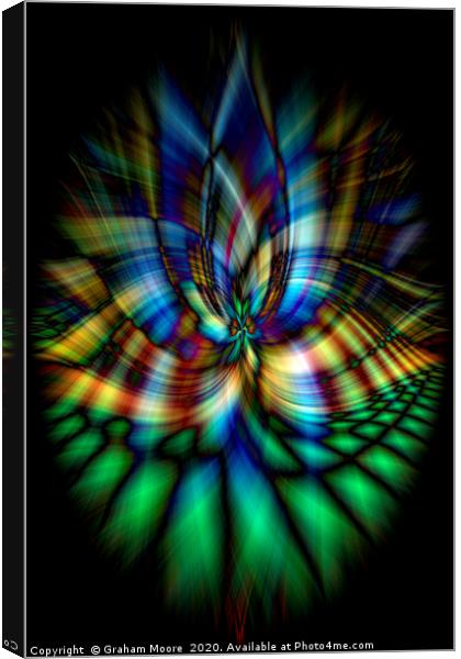 Abstract twirl effect from church interior Canvas Print by Graham Moore