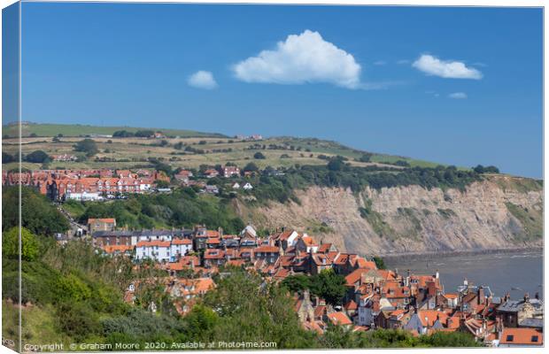 Robin Hoods Bay Canvas Print by Graham Moore