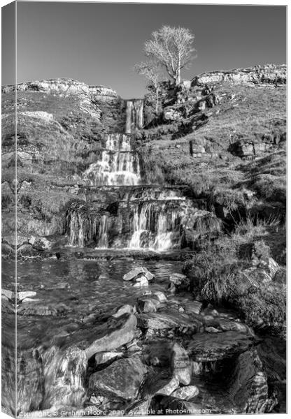 Cray Falls Wharfedale North Yorkshire Canvas Print by Graham Moore