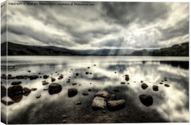 Semer Water Canvas Print by Graham Moore