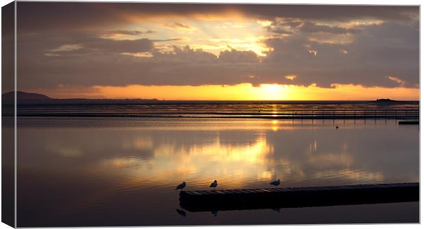 West Kirby marine lake Canvas Print by Paul Farrell Photography